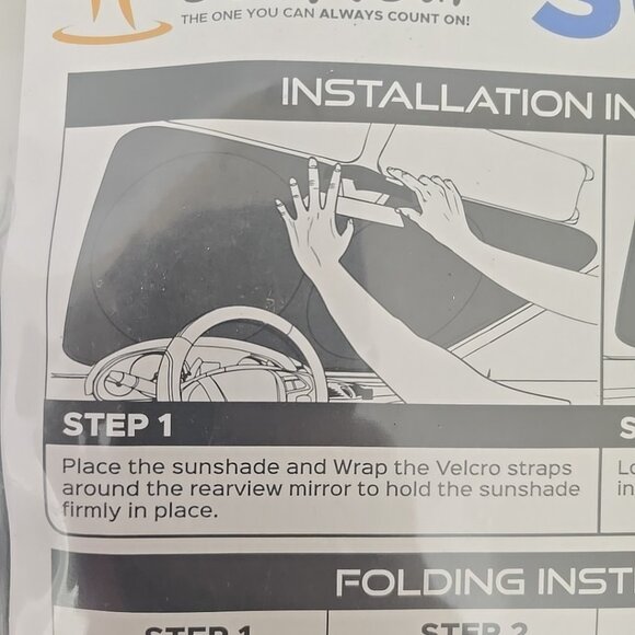 Econour Windshield Sun Shade Circles NEW HS-PO-4011 - Picture 2 of 5